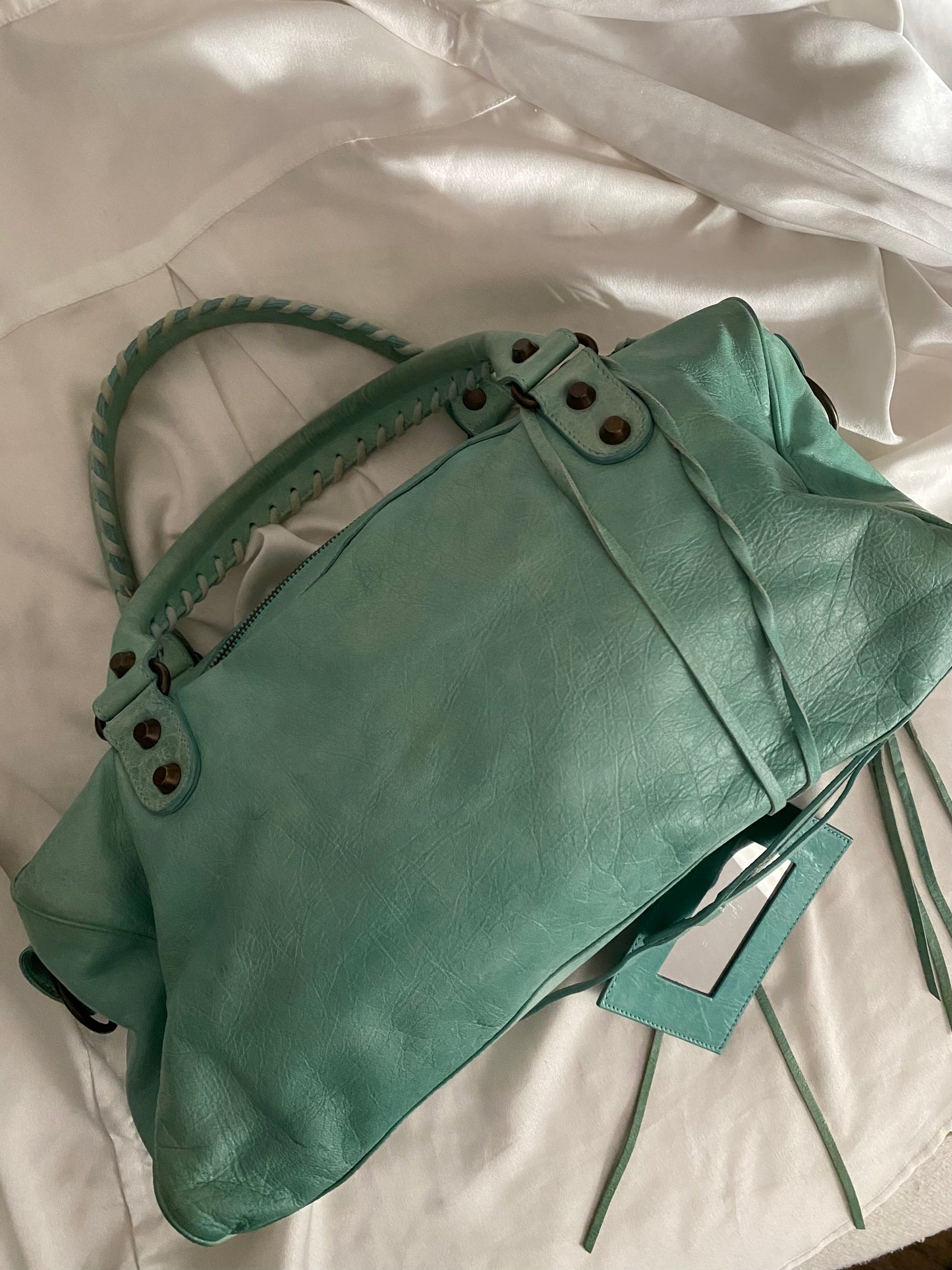 Balenciaga twiggy mint green