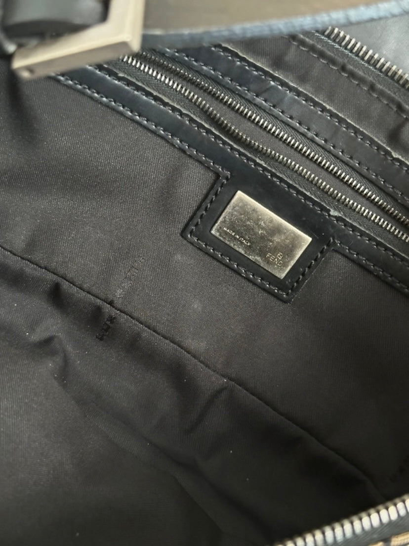 Fendi baguette monogram zucchino black