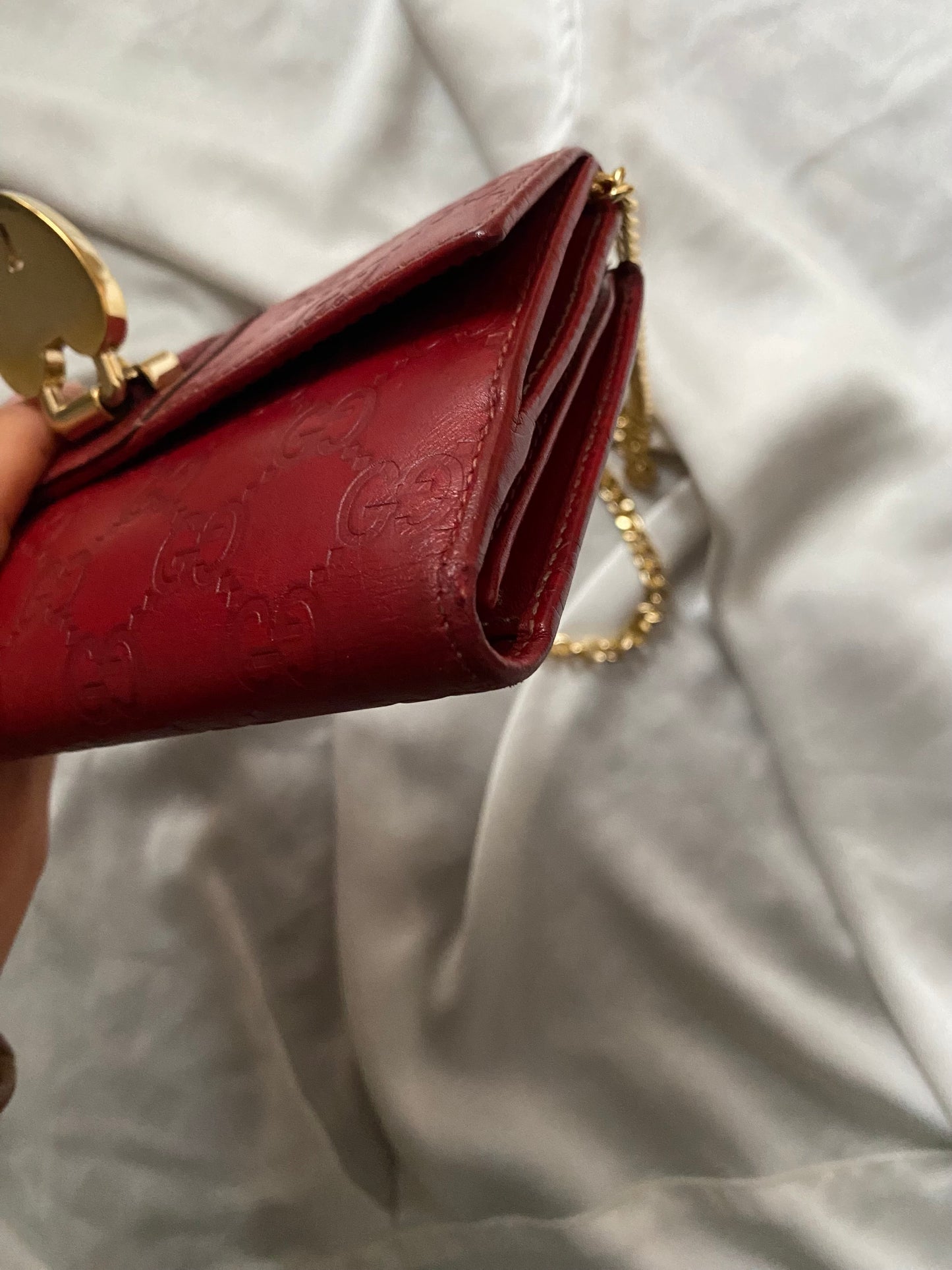 Gucci heart lock pochette