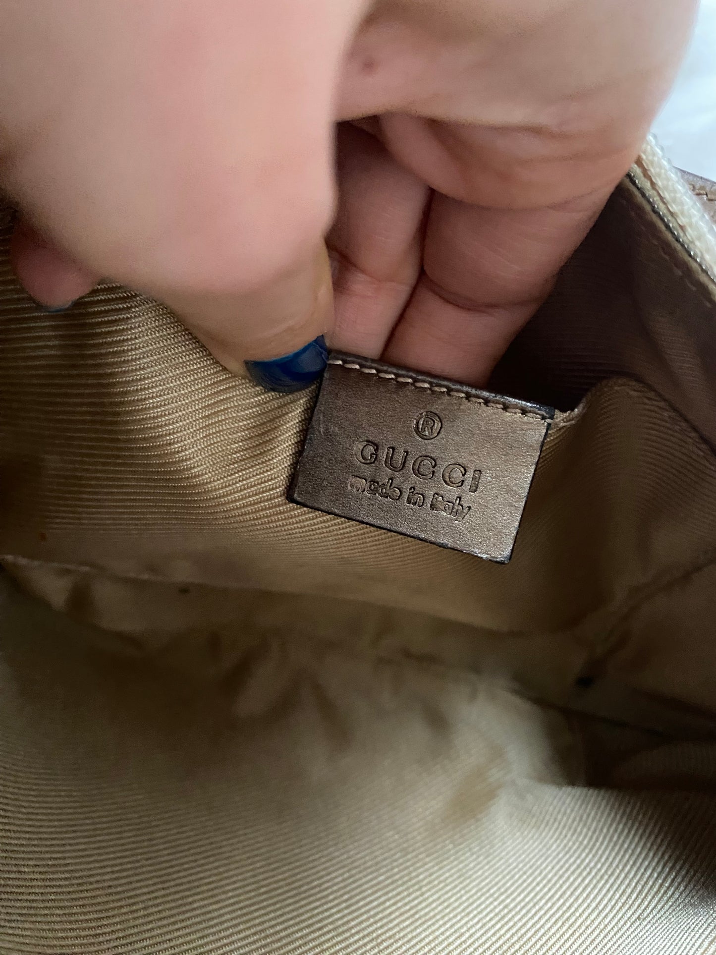 Gucci hobo oro iridescente