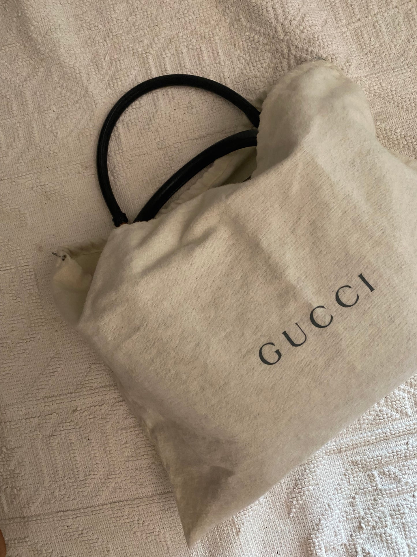 Gucci Bamboo Monogram Tote nera