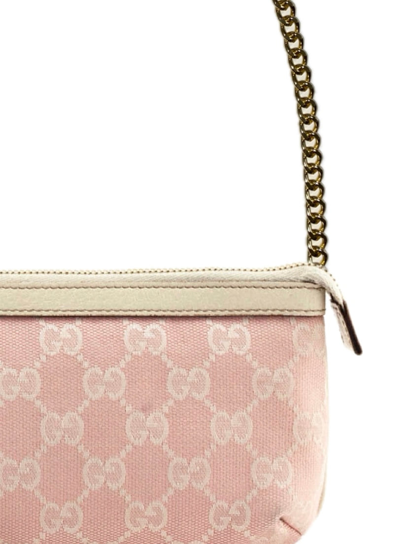 Gucci Pochette monogram  rosa sherry line canvas