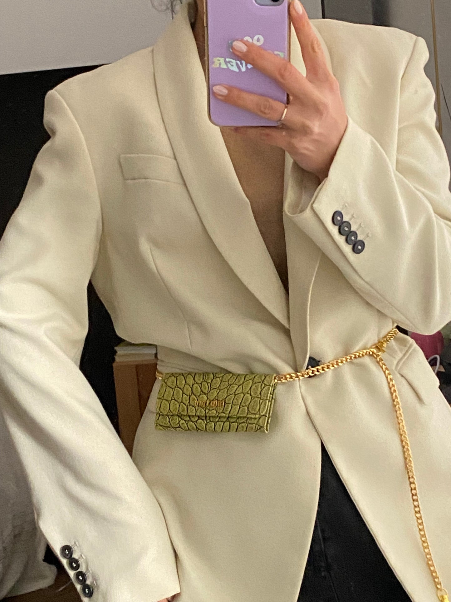 Miu Miu portacarte snakeskin