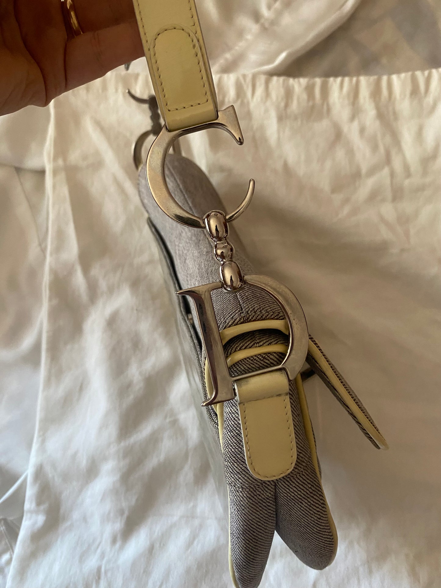 Dior saddle denim e butter yellow