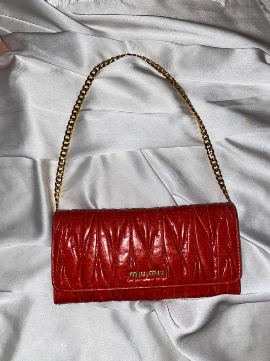 Miu Miu pochette matelasse