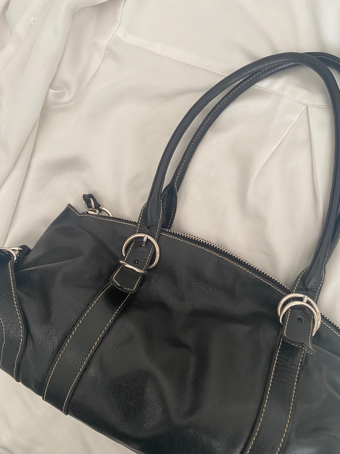 Prada buckle bag