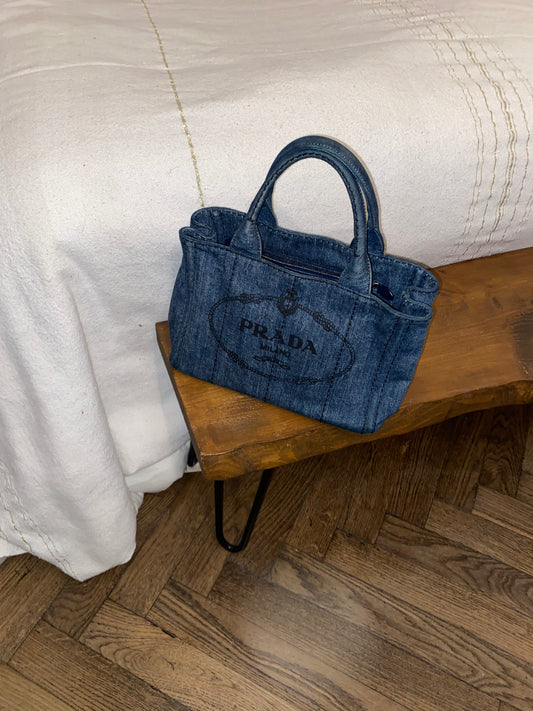 Prada tote in denim