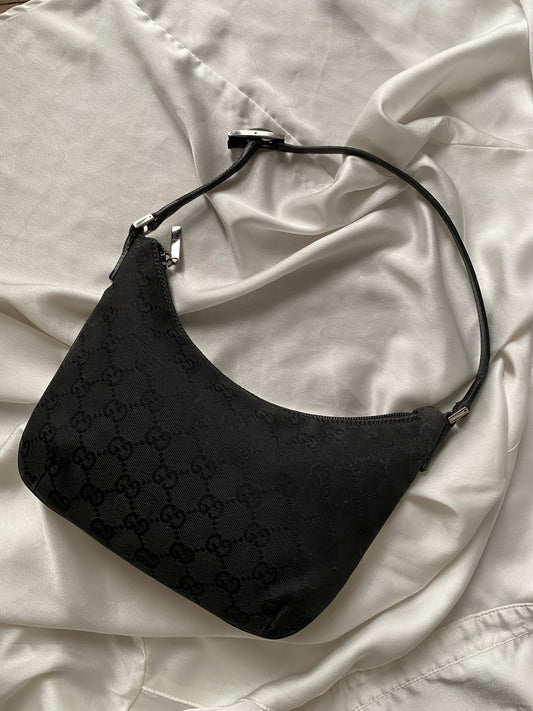Gucci moon hobo monogram nero