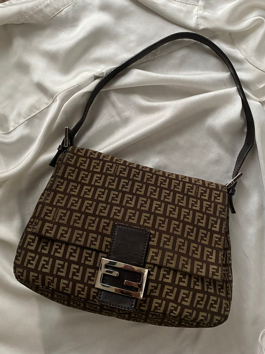 Fendi mamma baguette zucchino brown