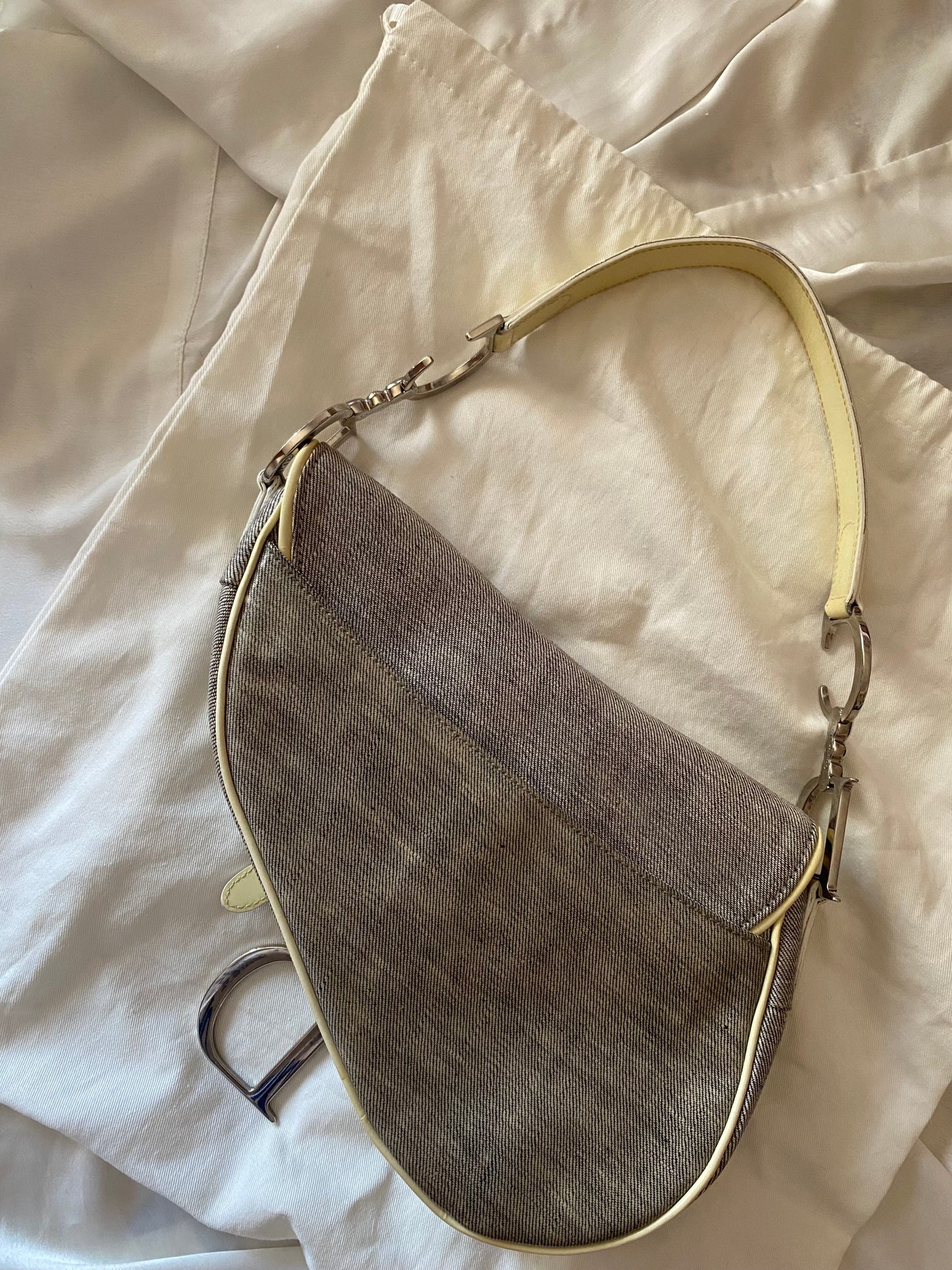 Dior saddle denim e butter yellow
