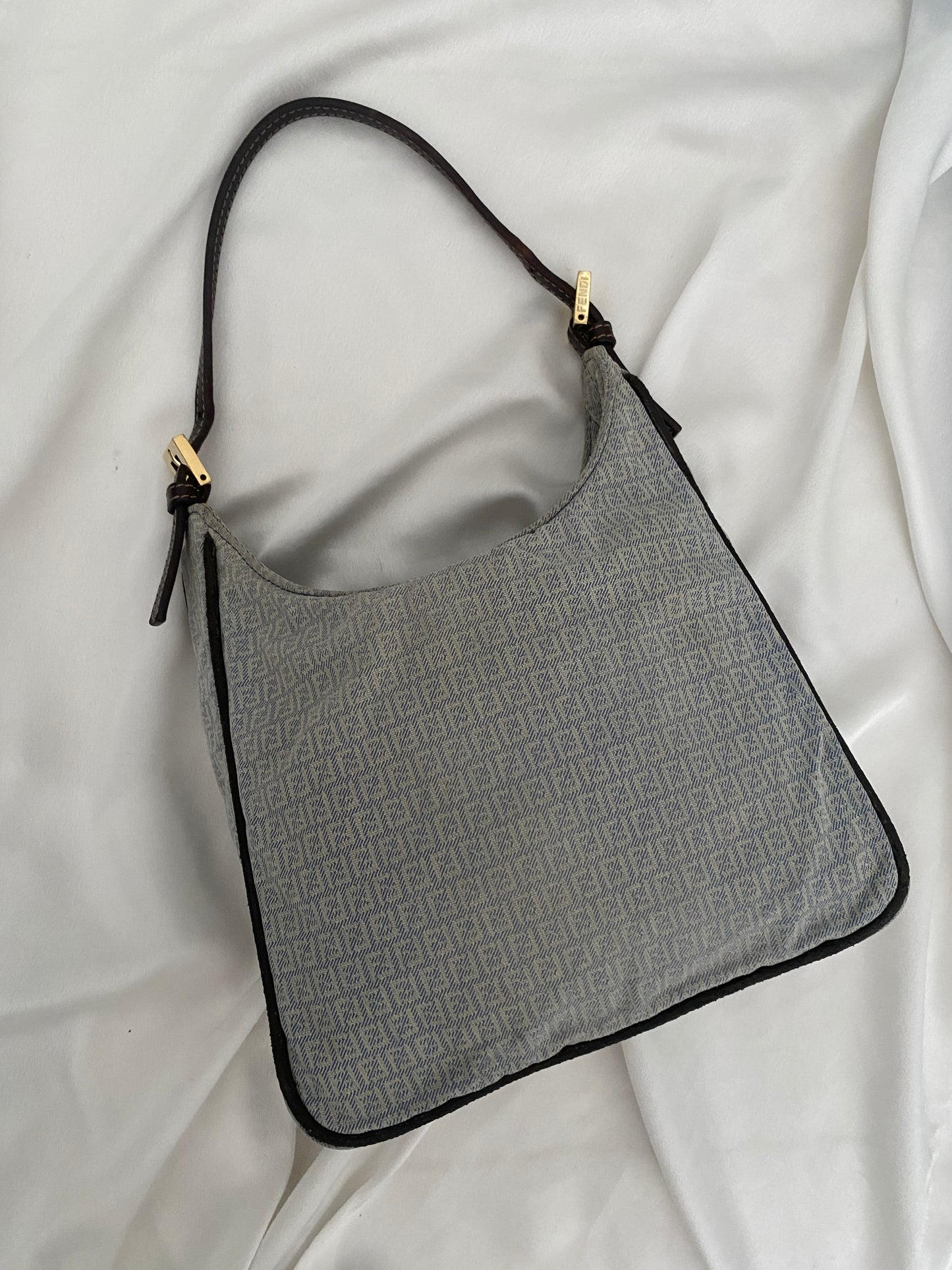 Fendi hobo faded denim blue