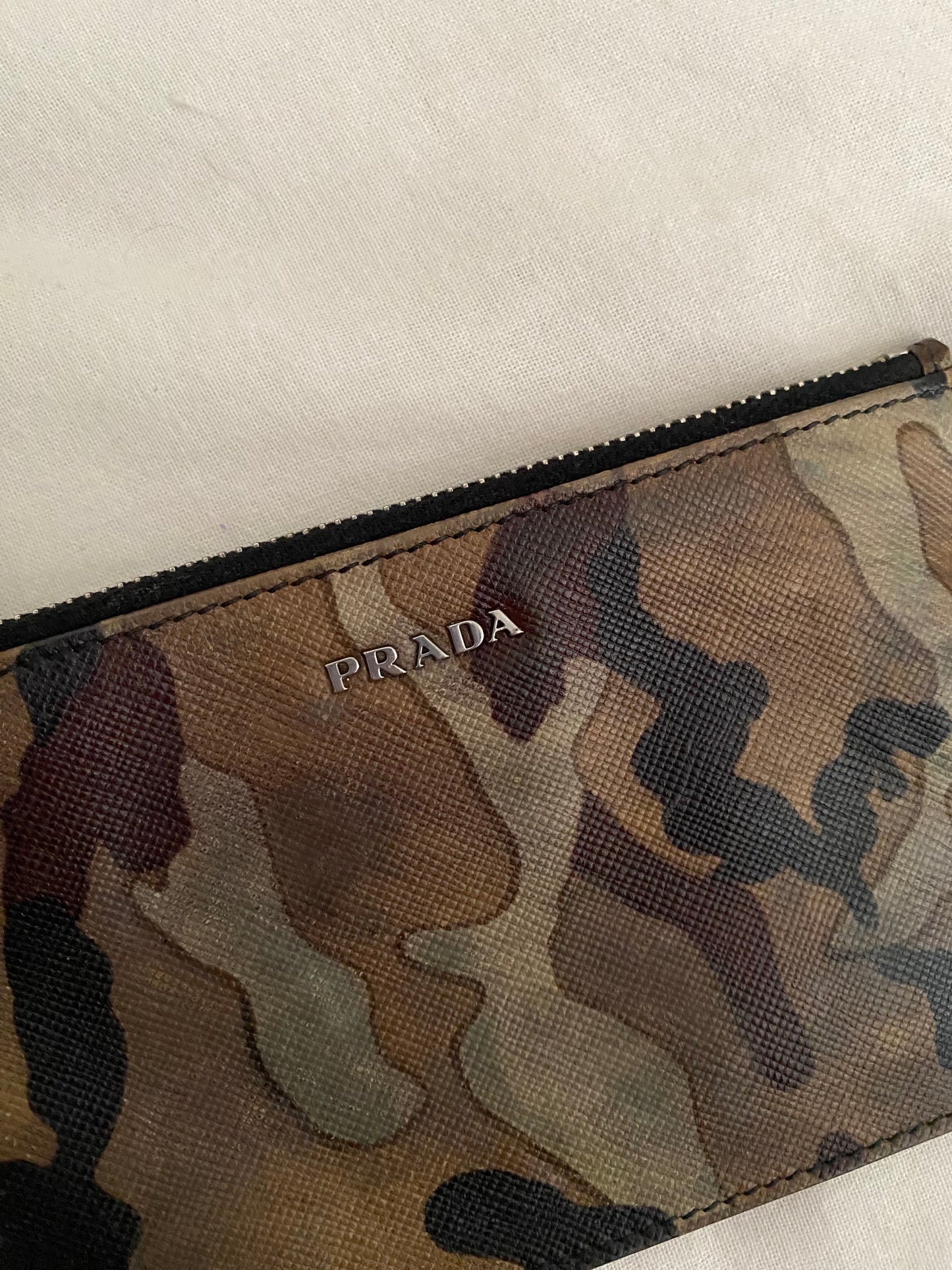 Prada mini pochette camouflage