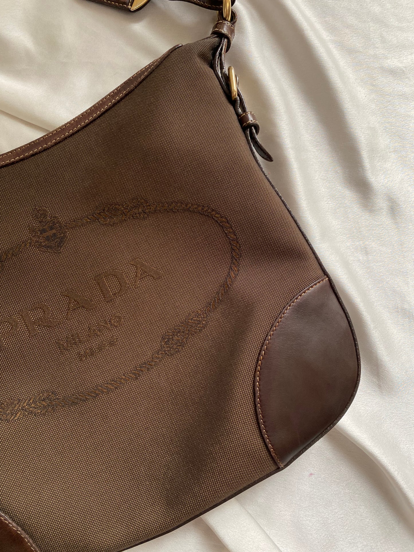 Prada hobo chocolate