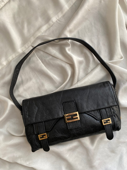 Fendi sweety baguette pelle nera