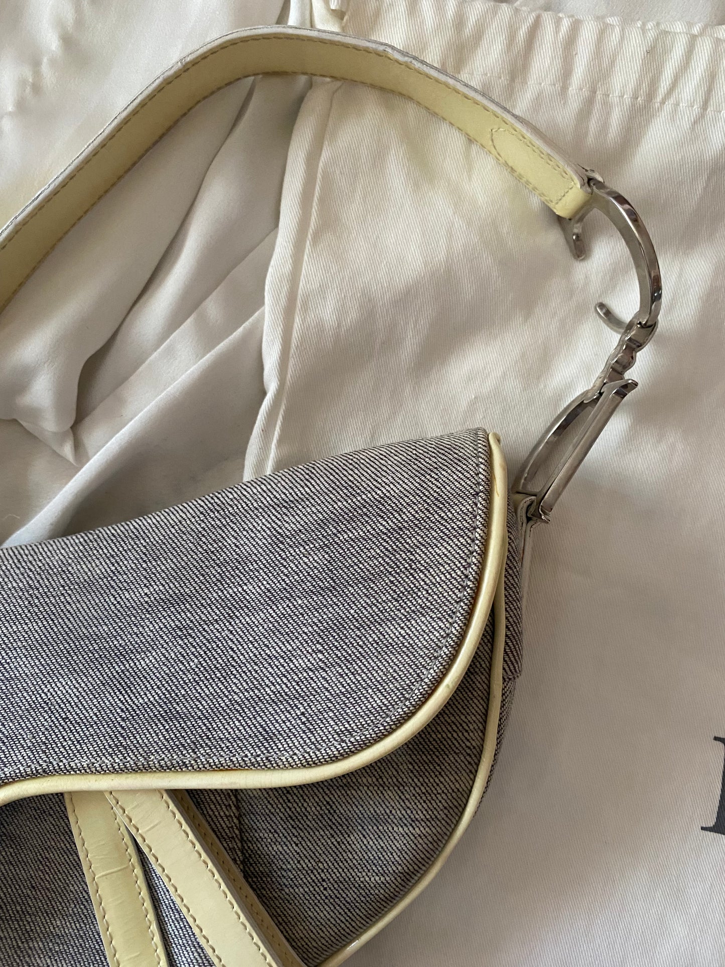 Dior saddle denim e butter yellow