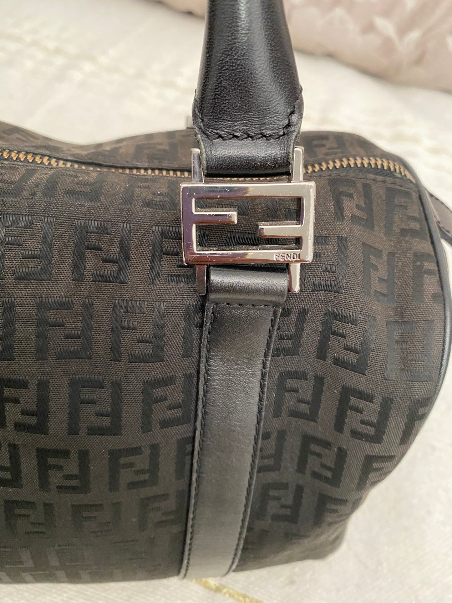 Fendi vitello zucchino boston small