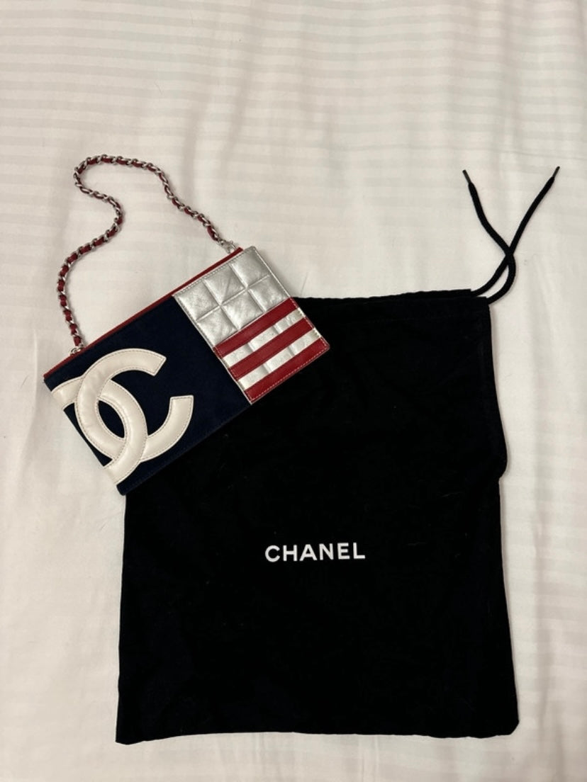 Chanel pochette American flag 2003