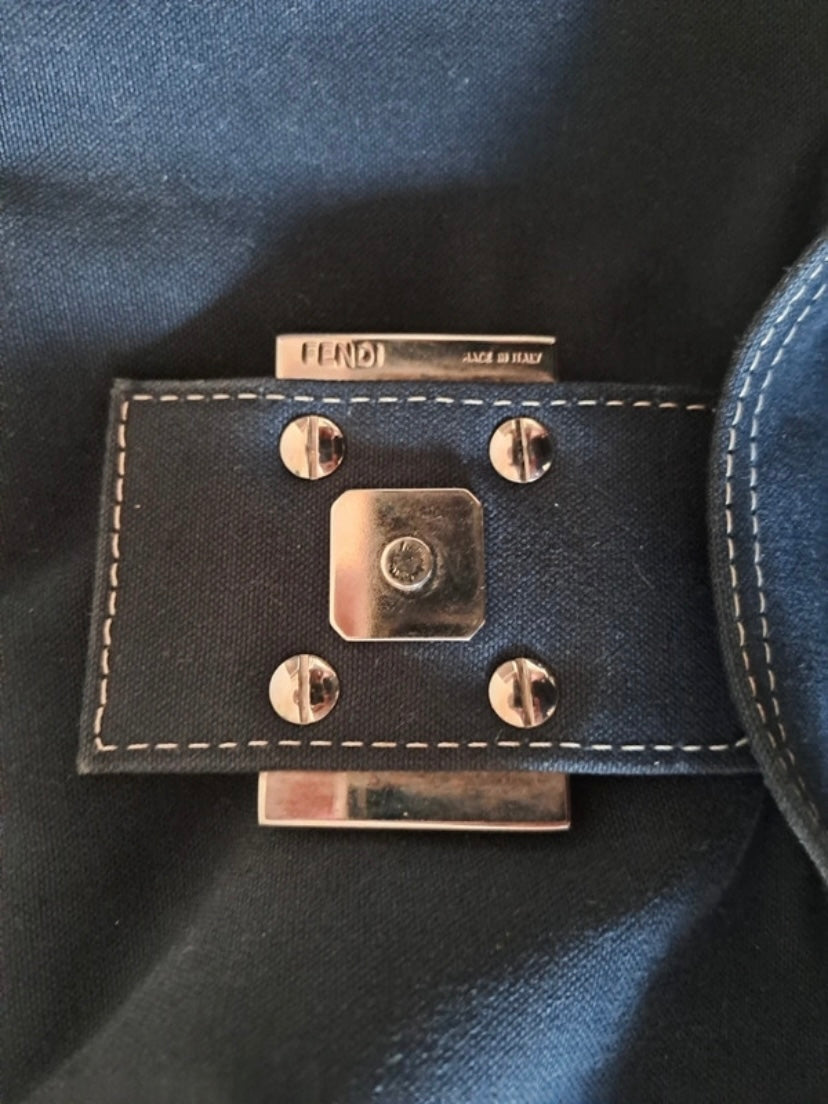 Fendi mamma baguette in denim