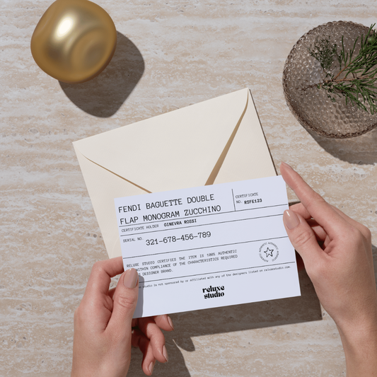 Certificato d'autenticità cartaceo