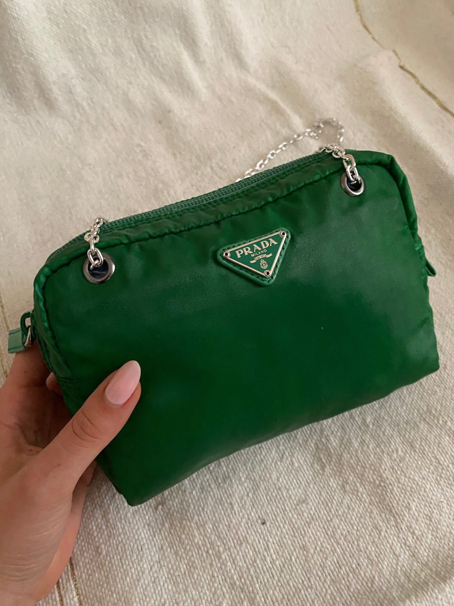 Prada pochette verde