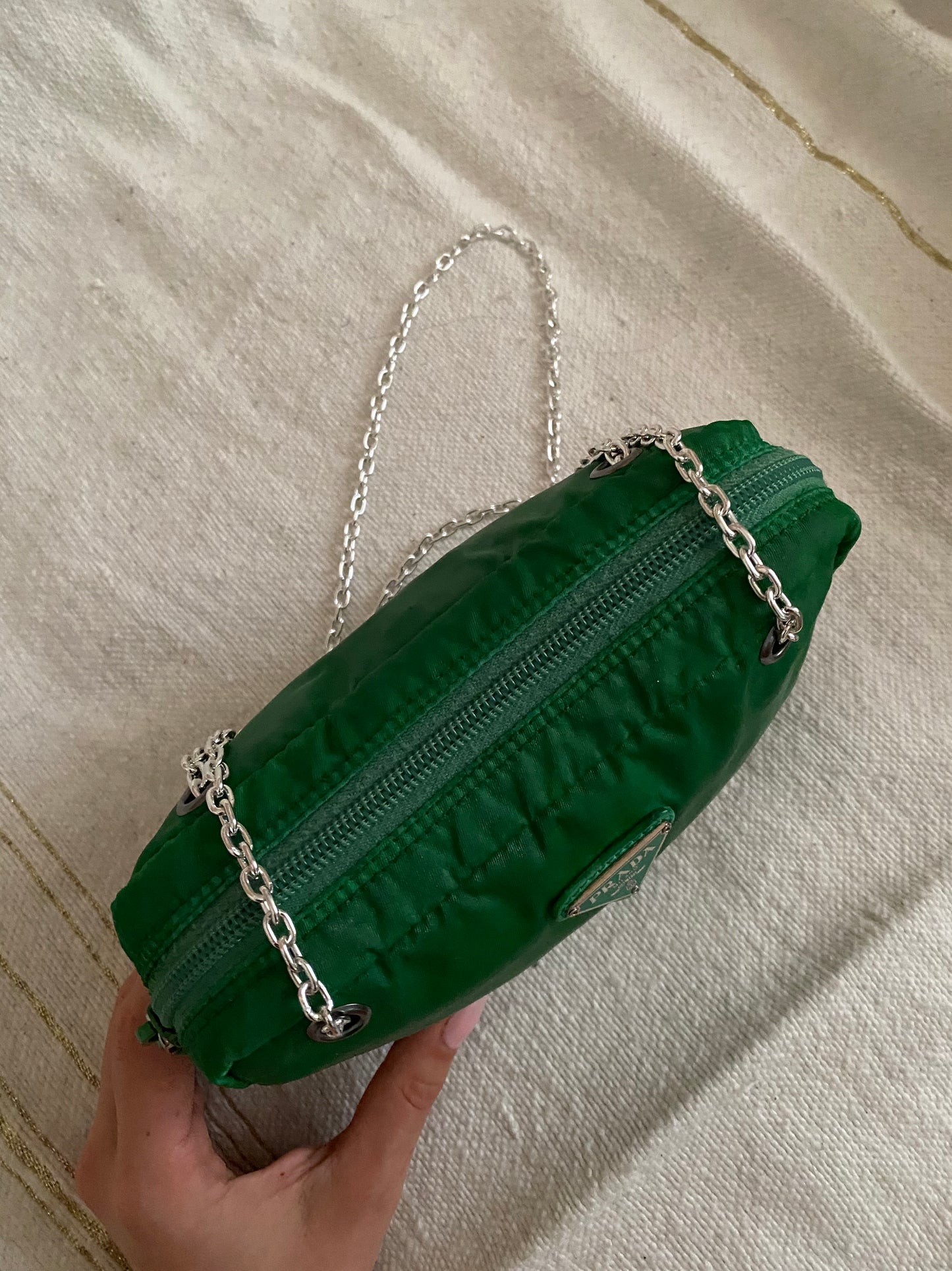 Prada pochette verde