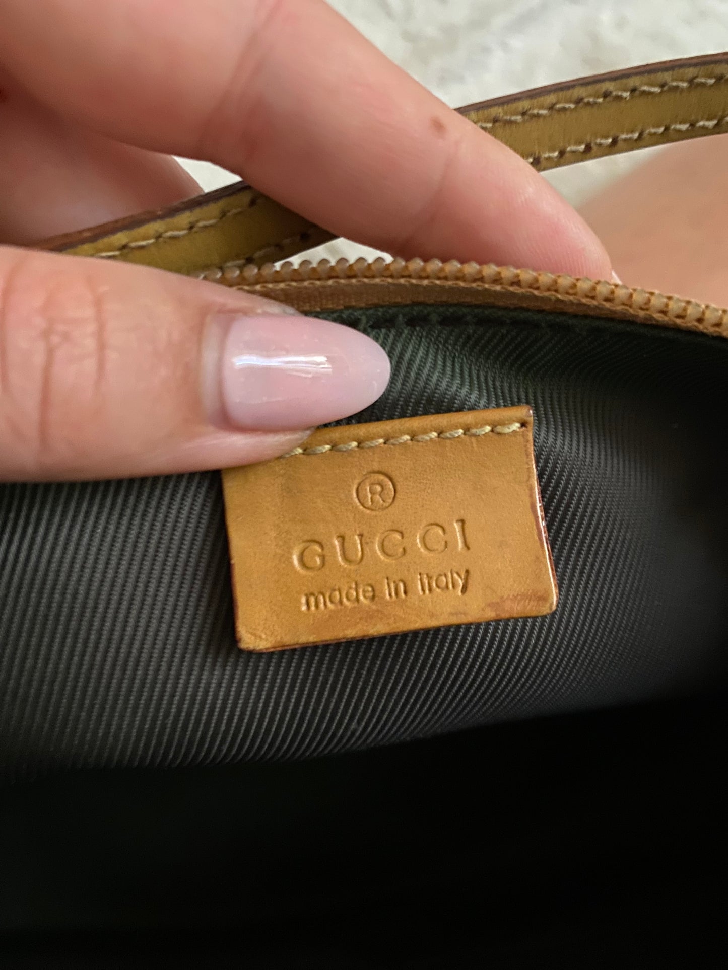 Gucci boat monogram nocciola