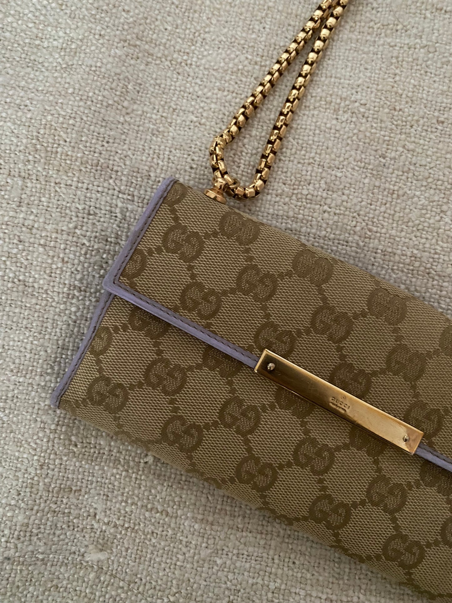 Gucci Classic Monogram Lilac Pochette