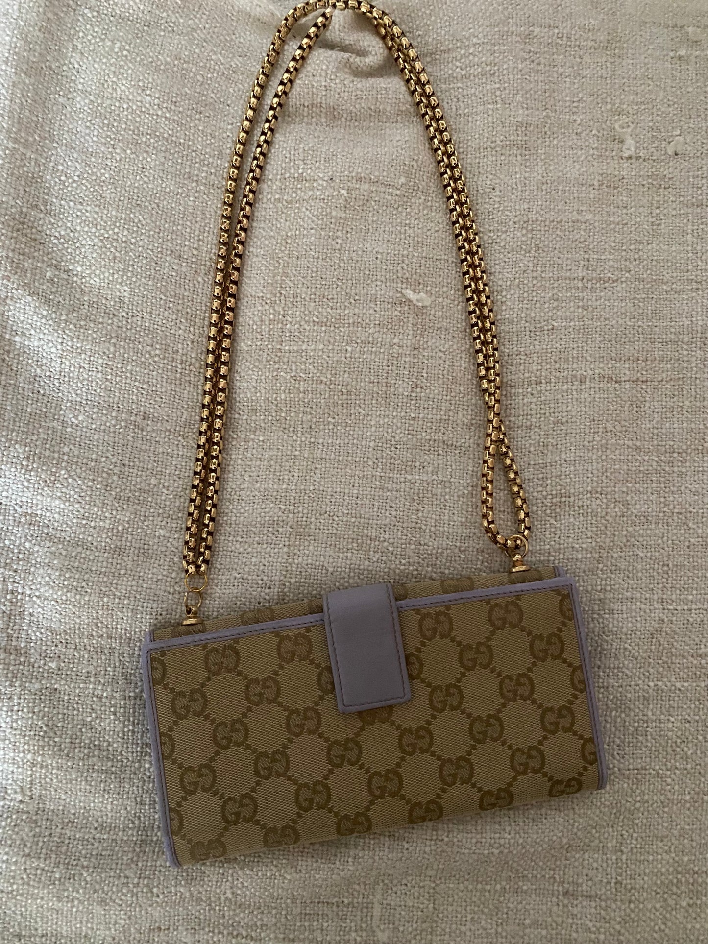 Gucci Classic Monogram Lilac Pochette