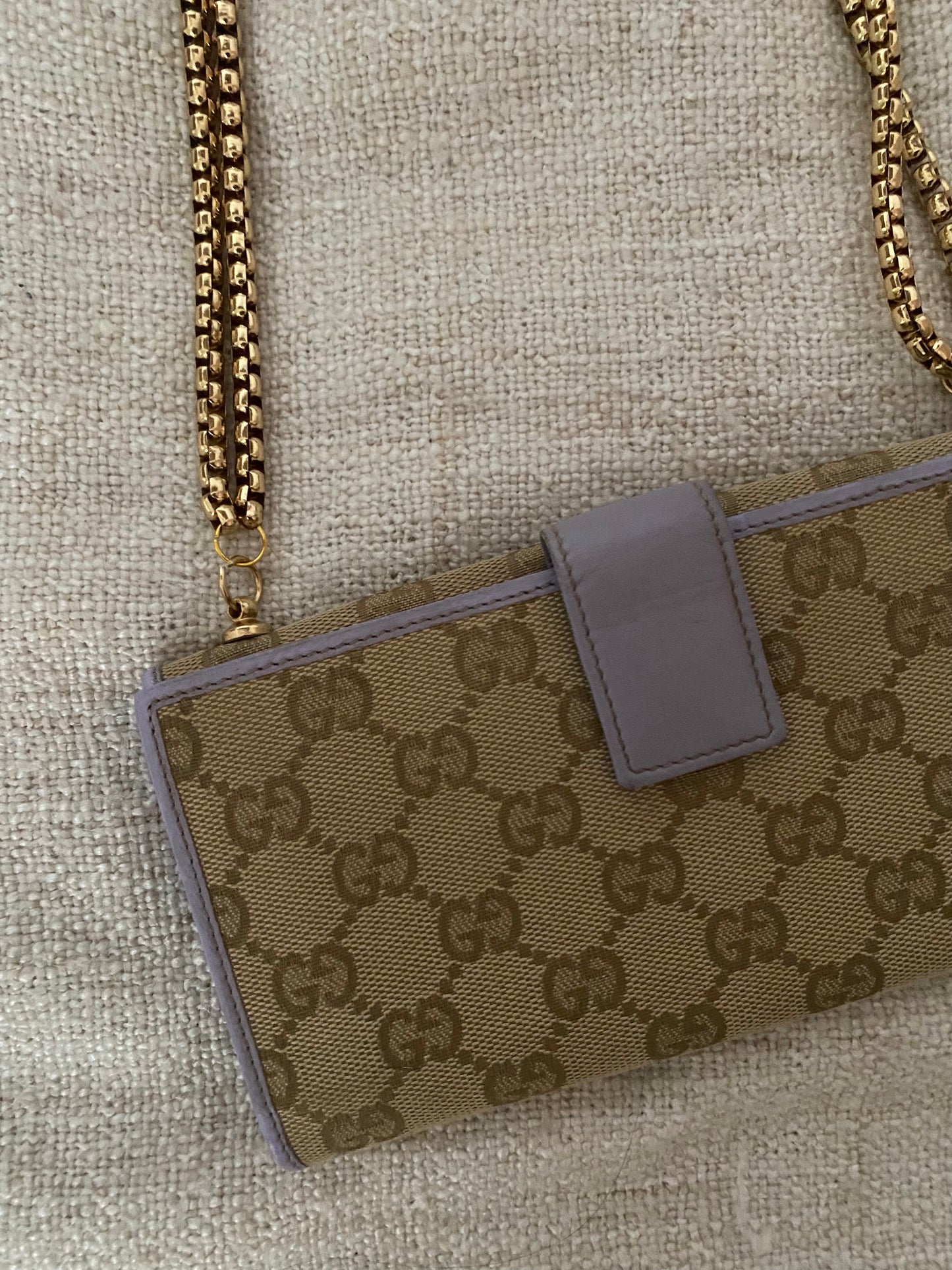 Gucci Classic Monogram Lilac Pochette