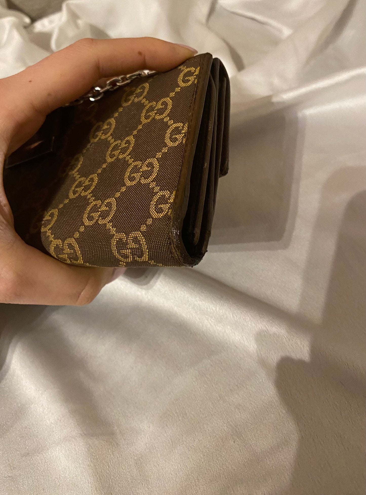 Pochette Gucci monogram brown & beige