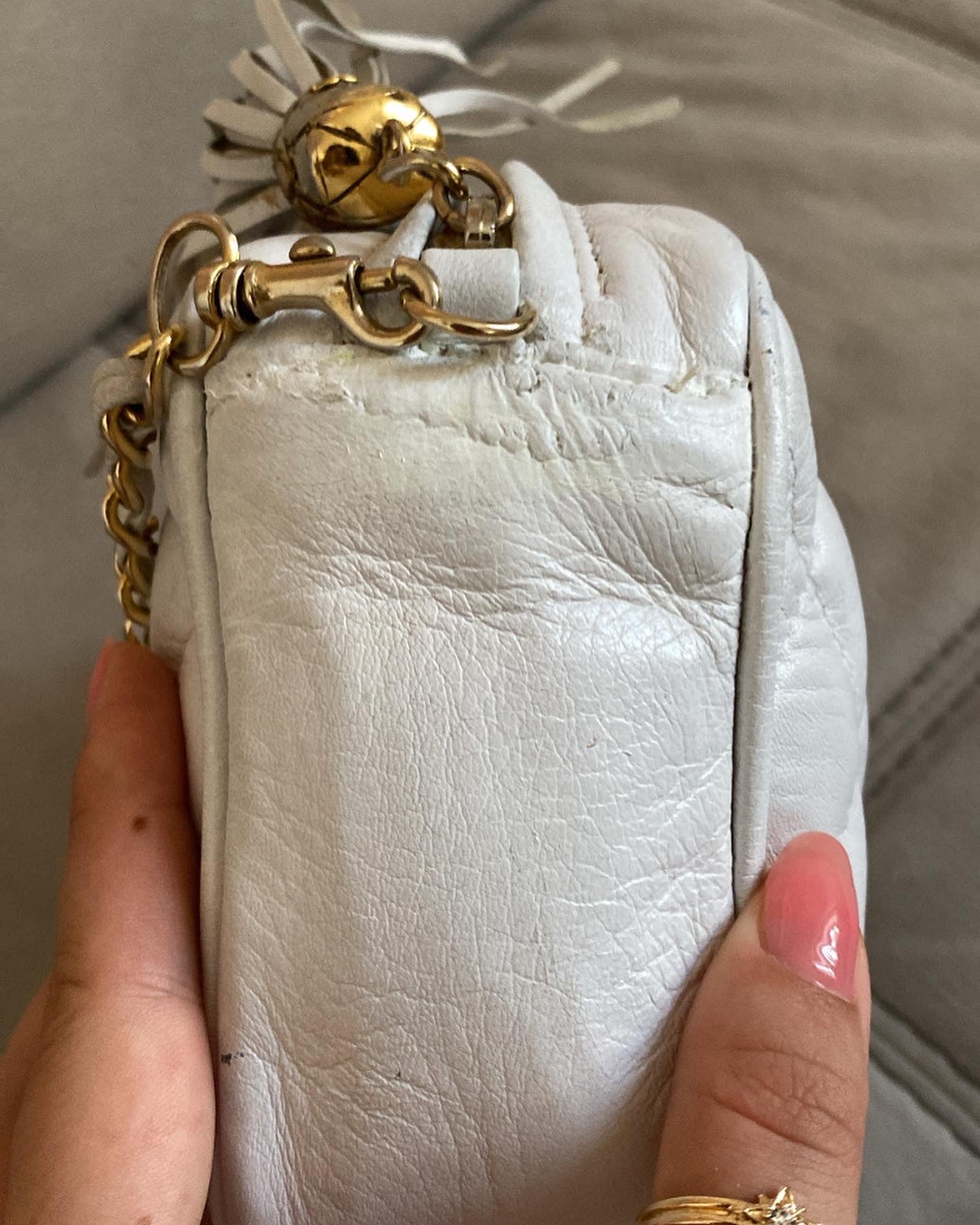 Chanel Mini Camera Bag Bianca