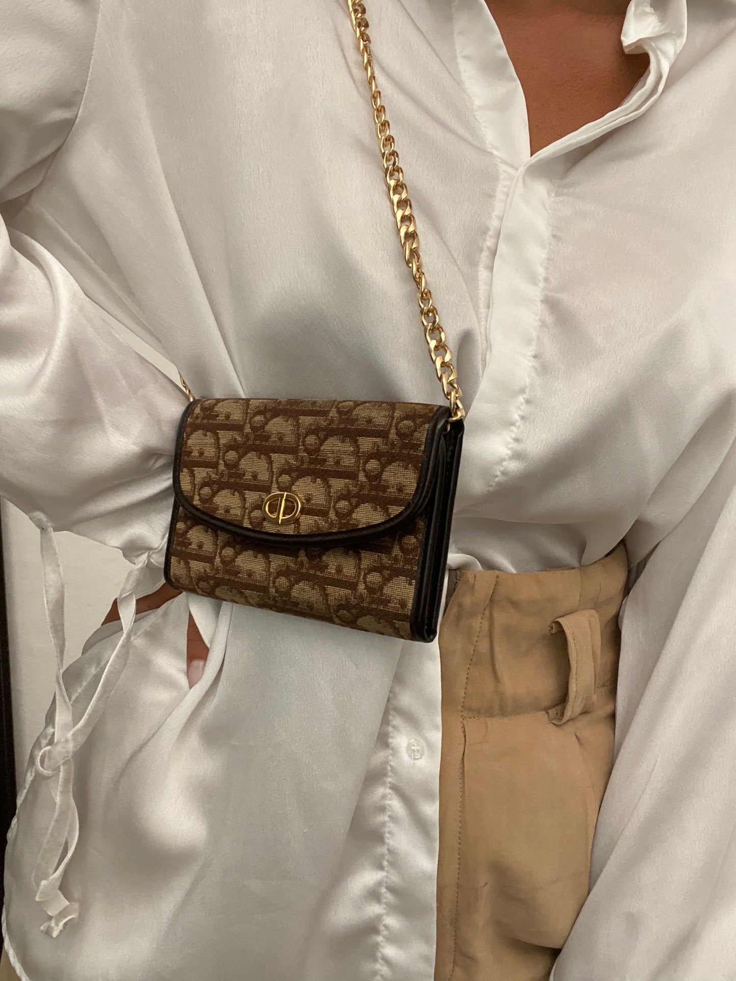 Dior Monogram Canvas Pochette