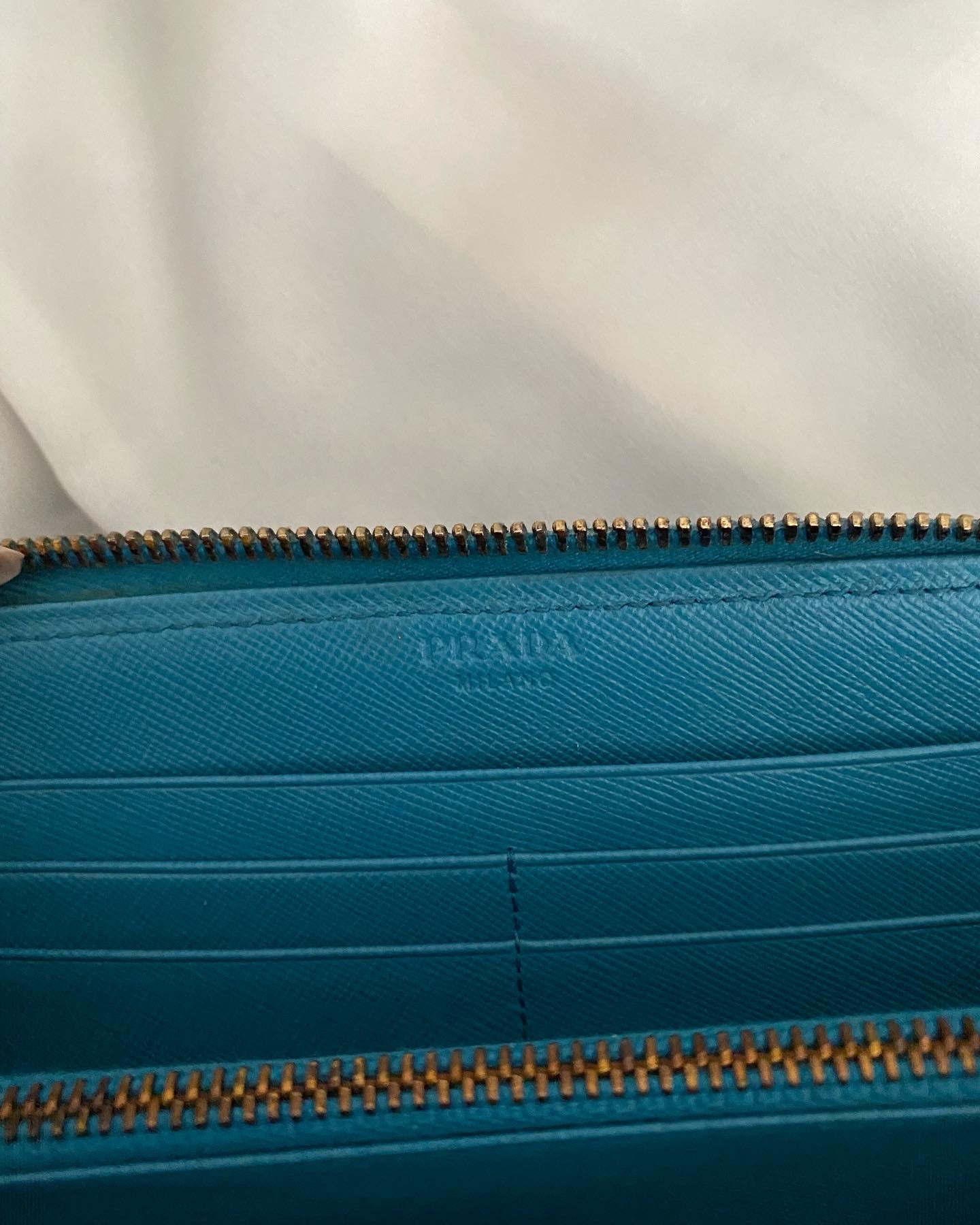 Prada Pochette Turchese Reluxe