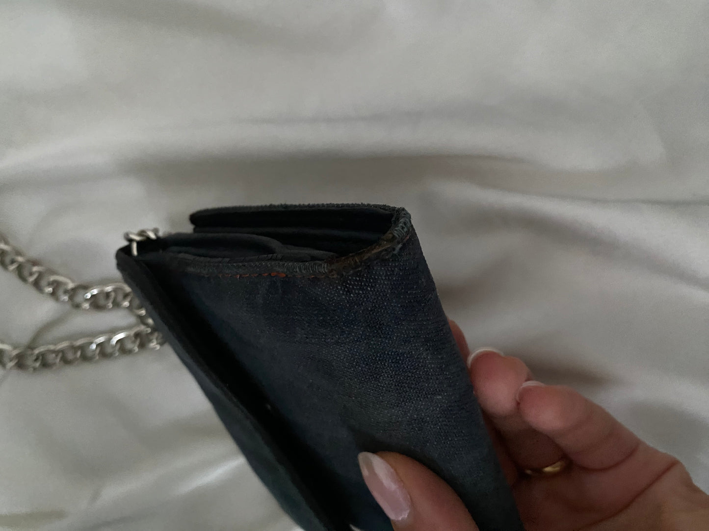 Dior mini saddle denim