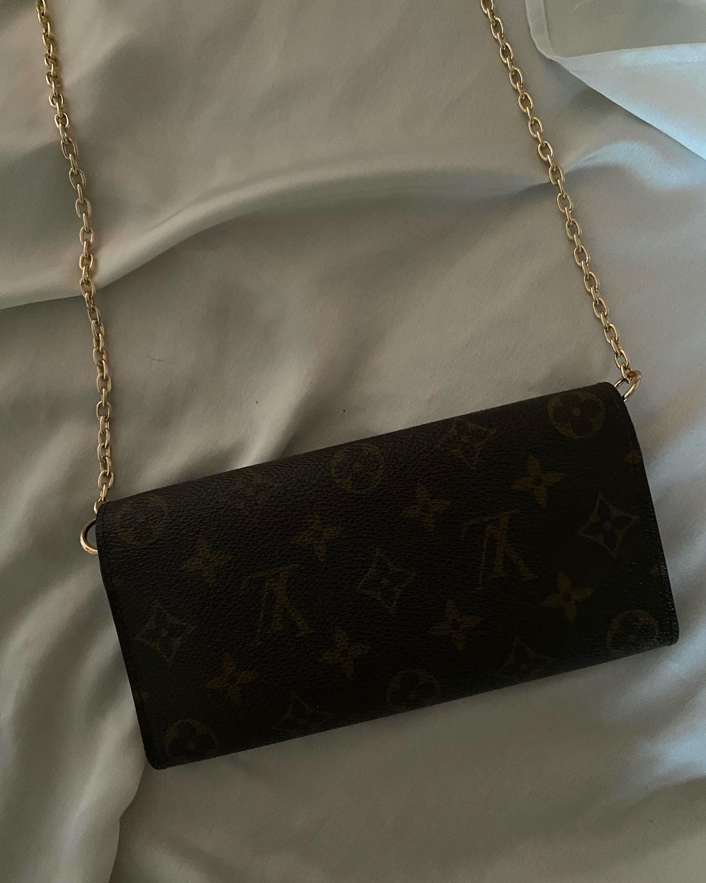 Louis Vuitton pochette classic monogram interno verde