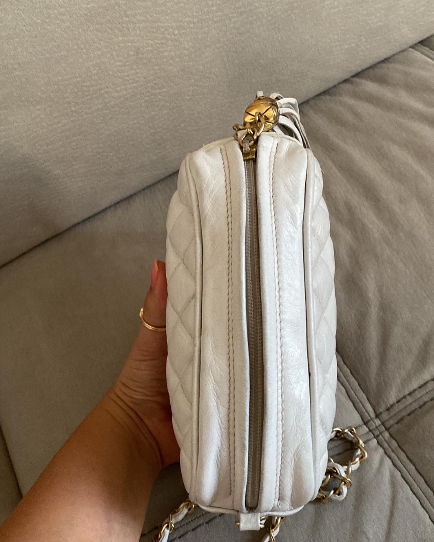 Chanel Mini Camera Bag Bianca