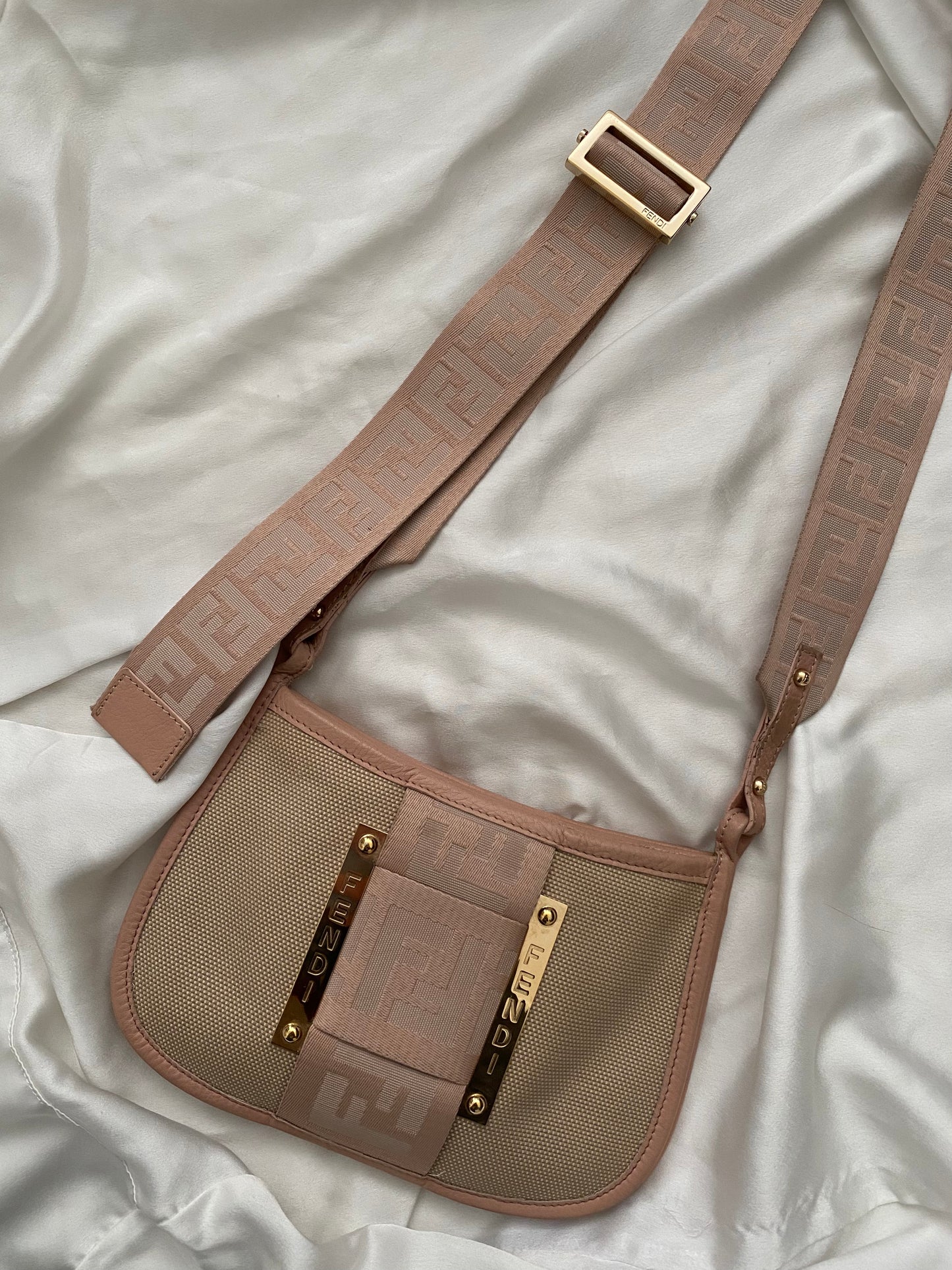 Fendi crossbody in tessuto