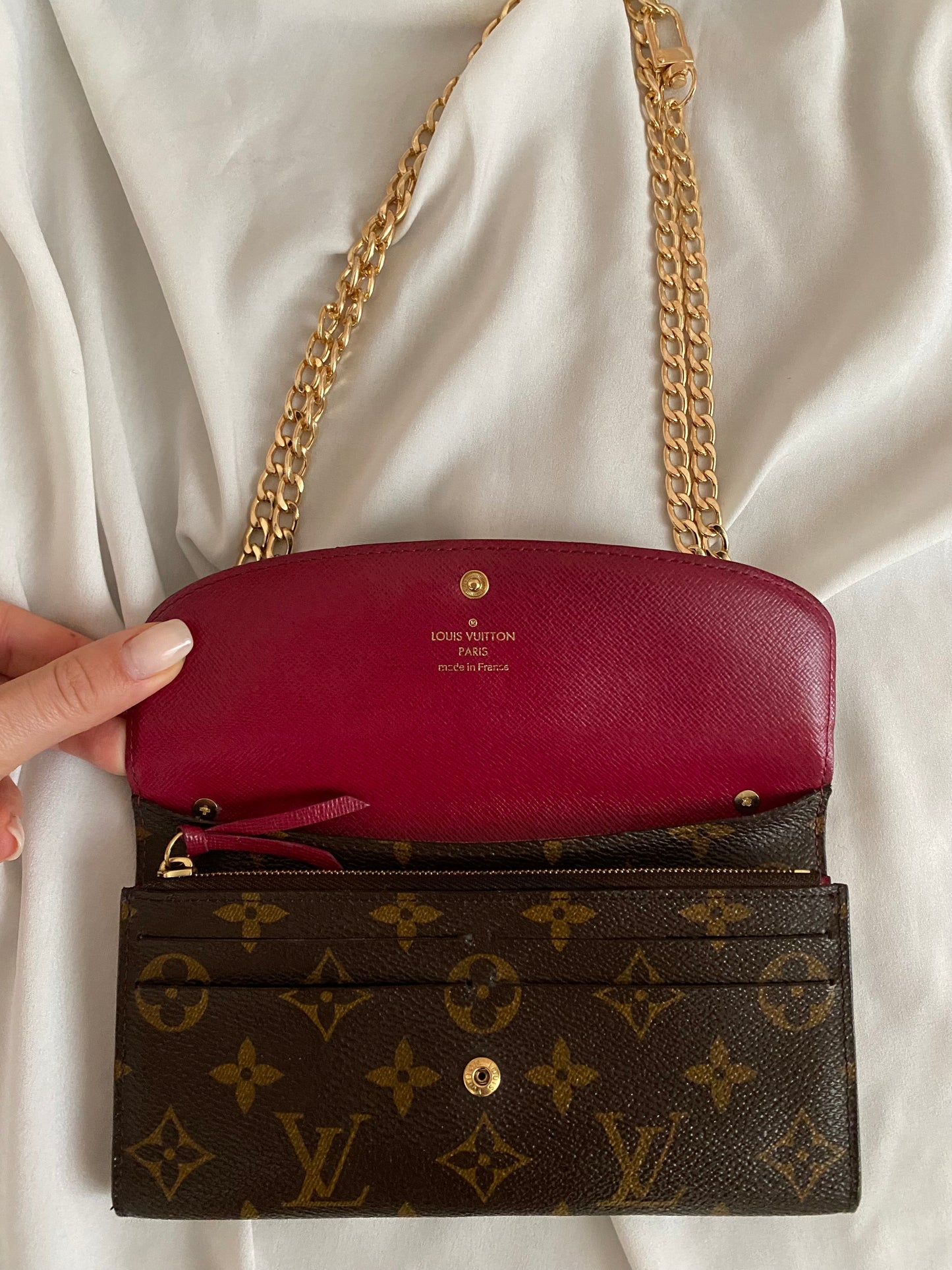 Louis Vuitton Pochette Monogram interni porpora