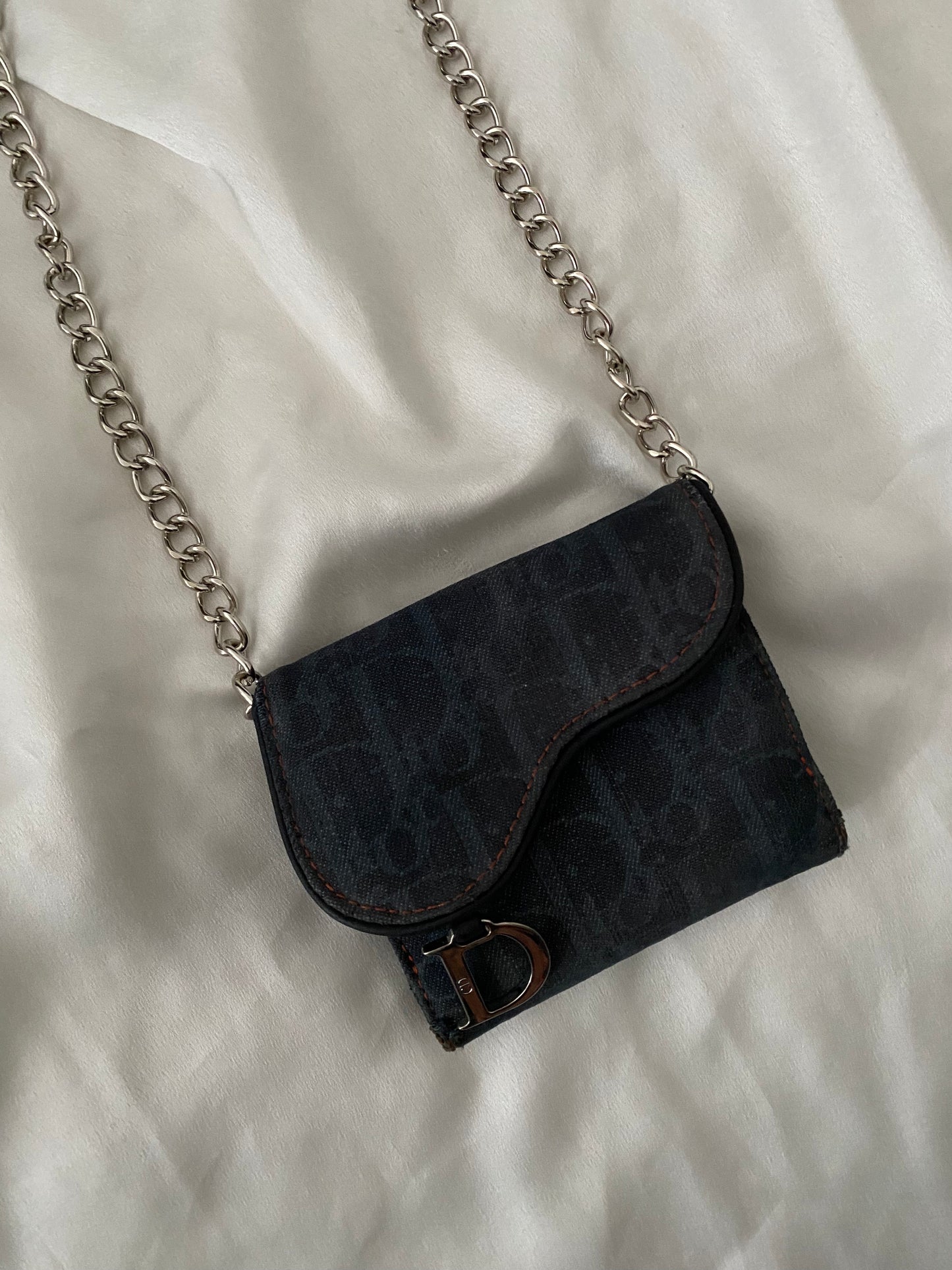 Dior mini saddle denim