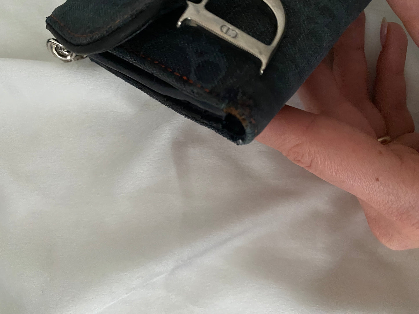 Dior mini saddle denim